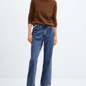 MANGO Mid-rise straight jeans